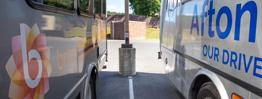 BRITE & Afton Express buses